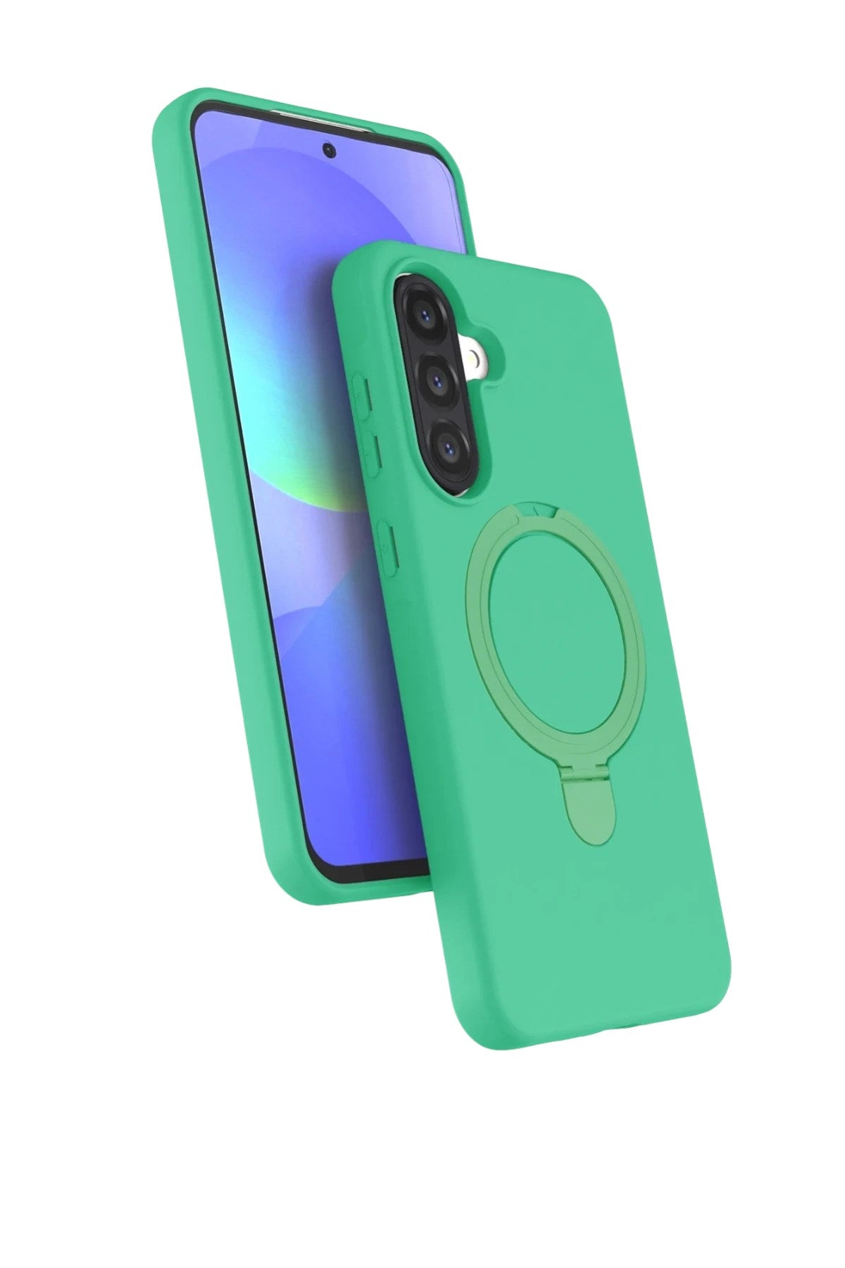 Mey İthalat® Samsung Galaxy A36 Regal Magsafe Standlı Kapak - Yeşil