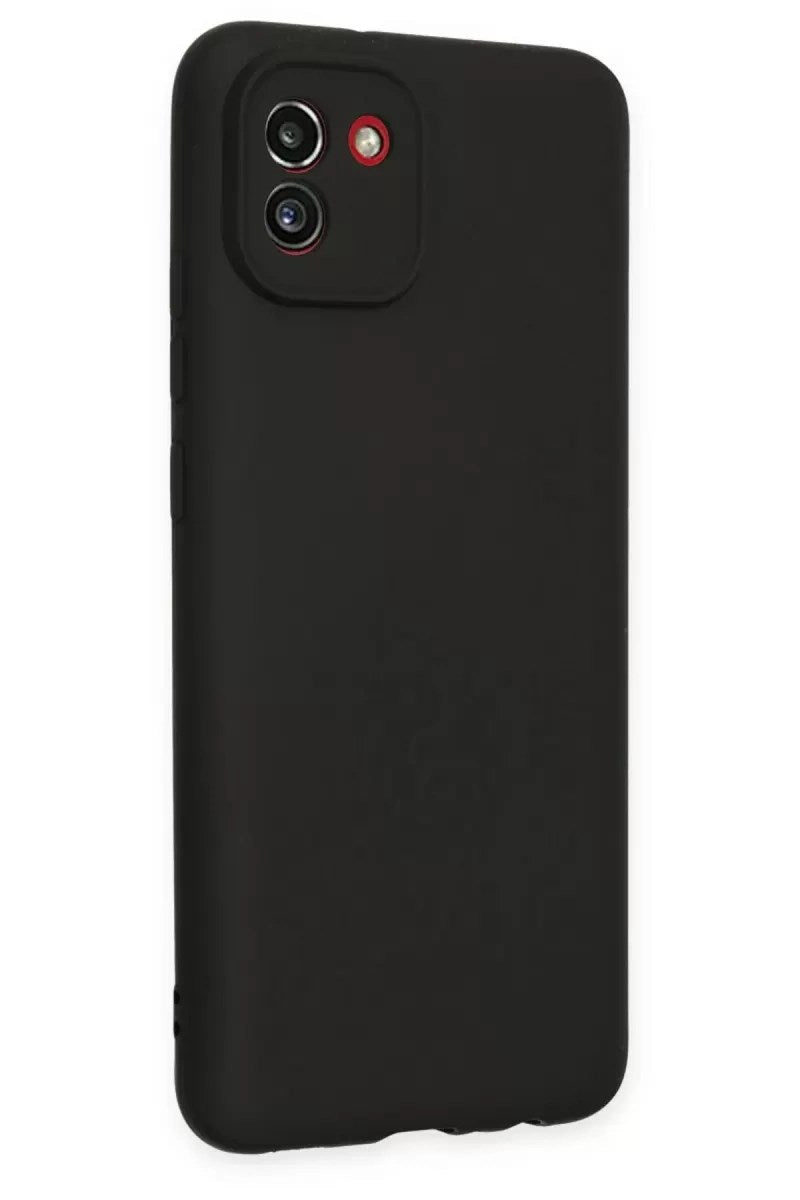 Mey İthalat® Samsung Galaxy A03 Kılıf First Silikon - Siyah