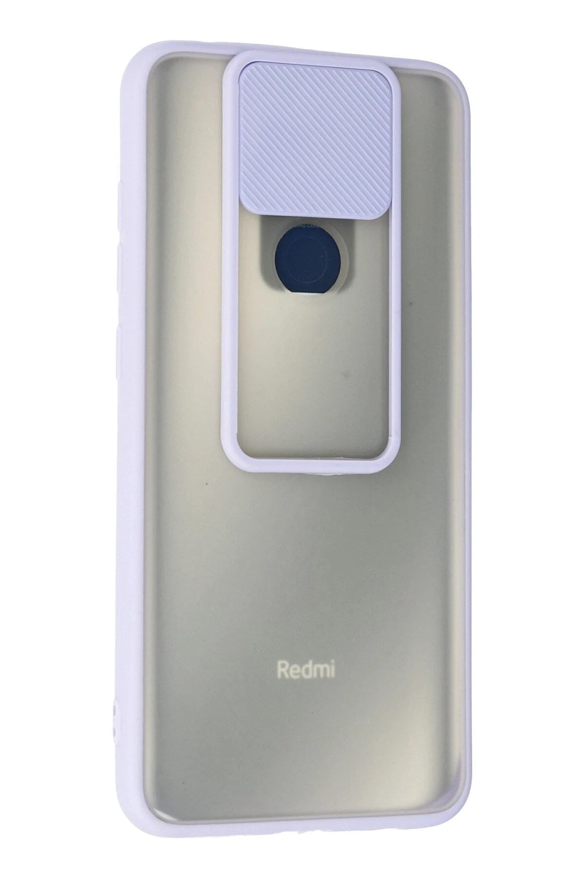 Mey İthalat® Redmi Note 9 Kılıf Palm Buzlu Kamera Sürgülü Silikon - Lila