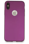 Mey İthalat® iPhone X Kılıf First Silikon - Mürdüm