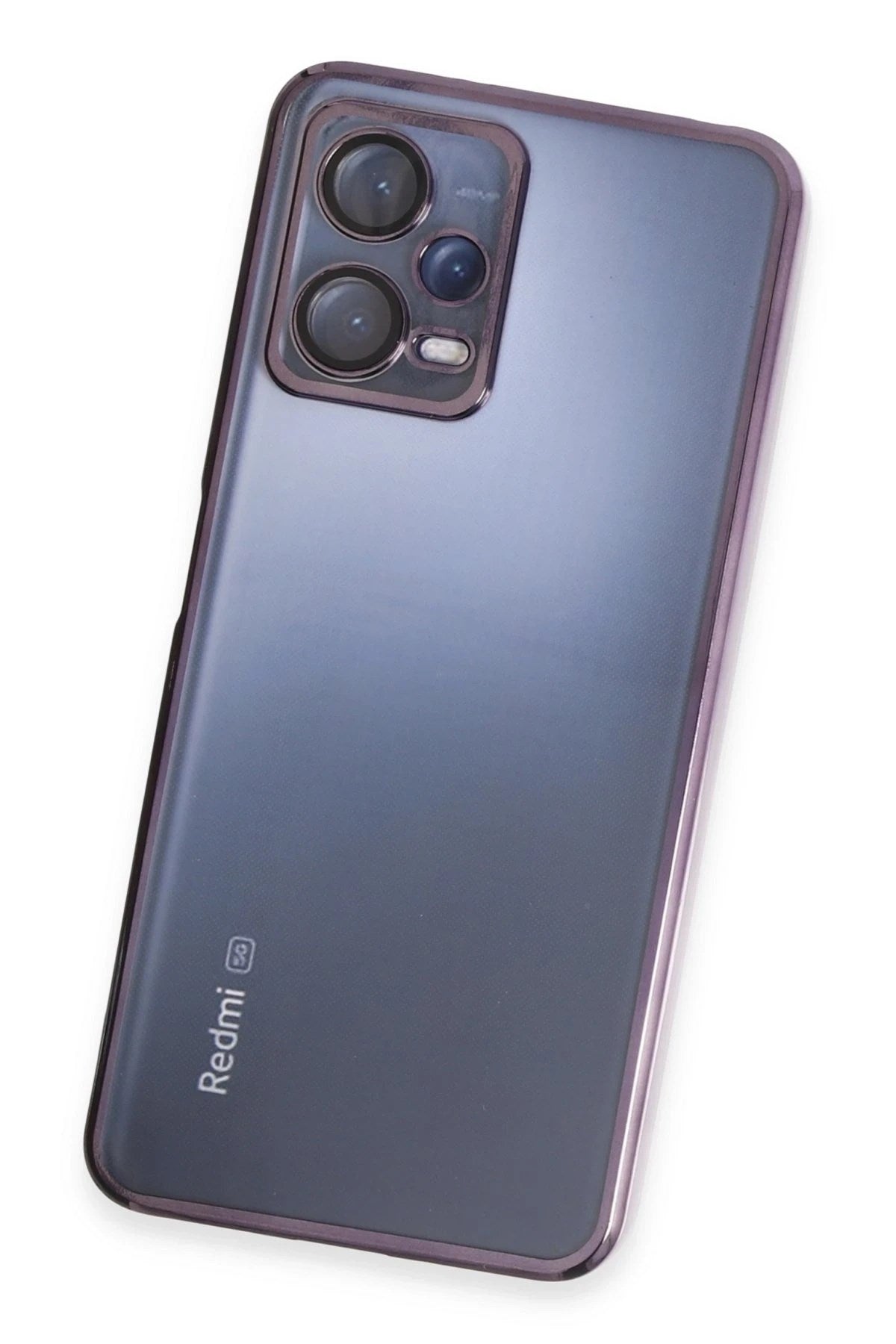 Mey İthalat® Redmi Note 12 5G Kılıf Lensli Silikon - Mor