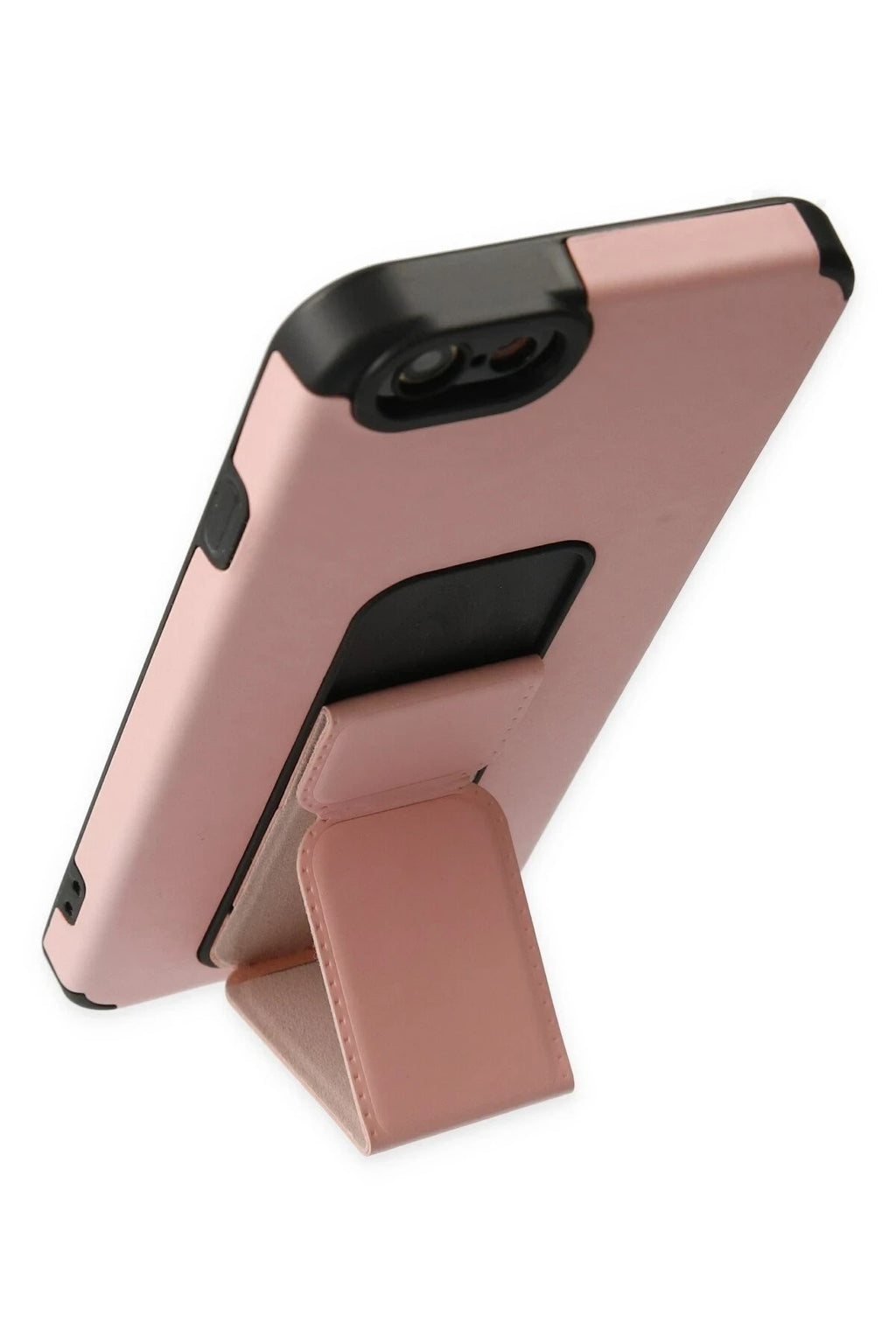 Mey İthalat® iPhone 6 Kılıf Mega Standlı Silikon - Pudra