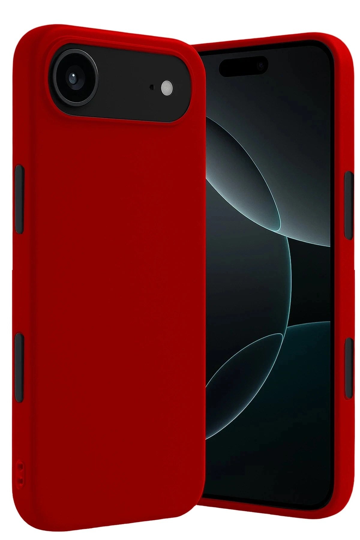 Mey İthalat® iPhone 17 Air First Silikon - Kırmızı