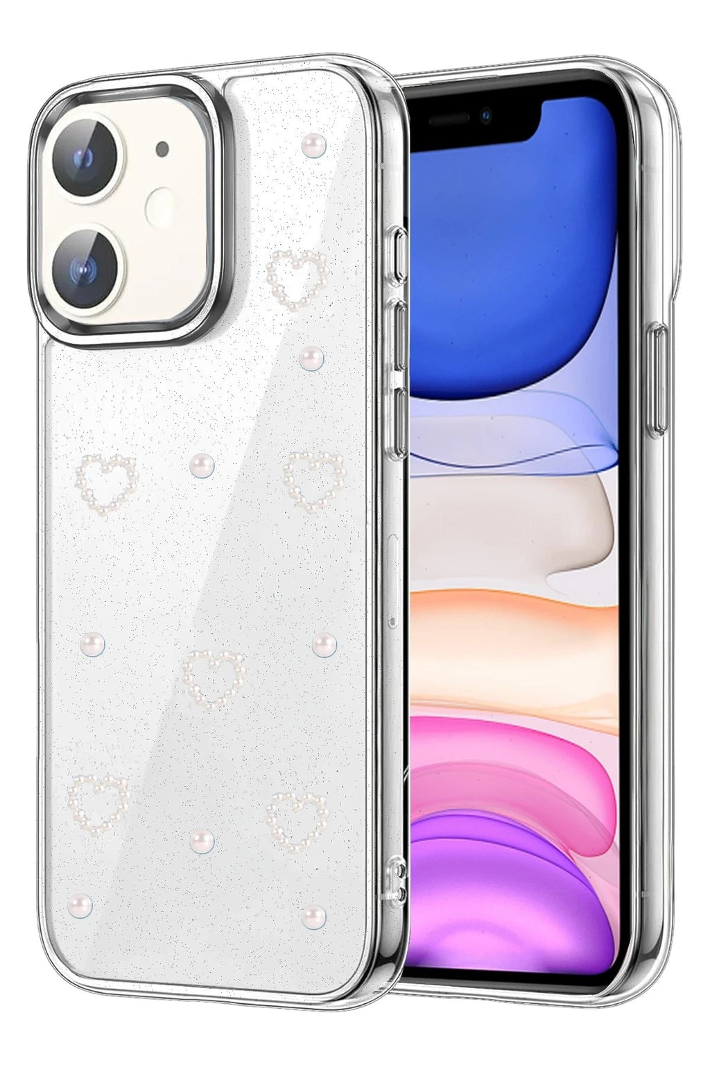 Mey İthalat® iPhone 12 Fiyonk Desenli Kapak - Desen 10