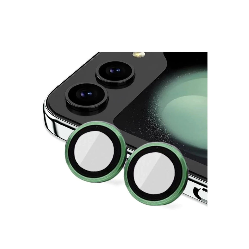 Mey İthalat® Samsung Galaxy Z Flip 5 Valdez Metal Kamera Lens - Koyu Yeşil