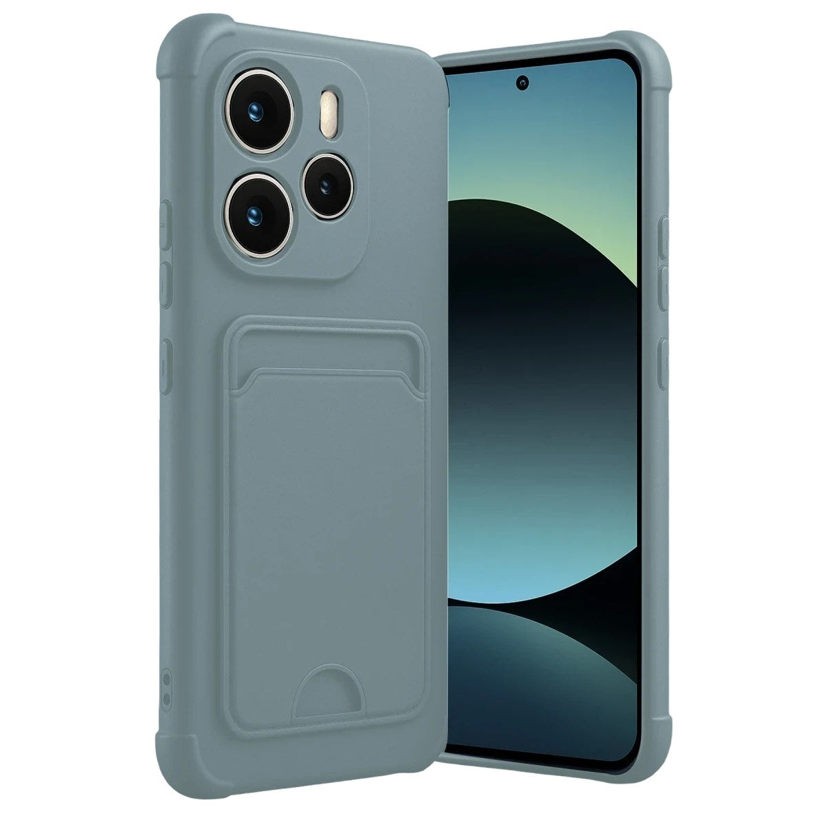 Mey İthalat® Redmi Note 14 4G Kelvin Kartvizitli Silikon - Açık Yeşil