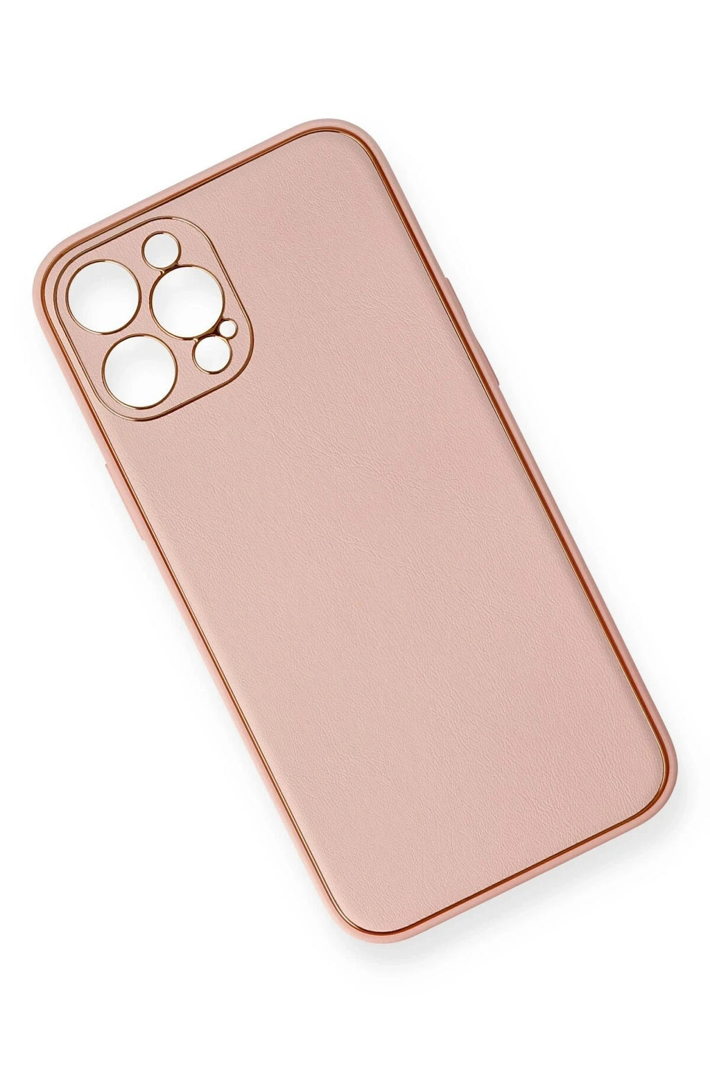 Mey İthalat® iPhone 12 Pro Max Kılıf Coco Deri Silikon Kapak - Pembe