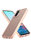 Mey İthalat® Redmi Note 10 Pro Kılıf Elegant Kapak - Pudra