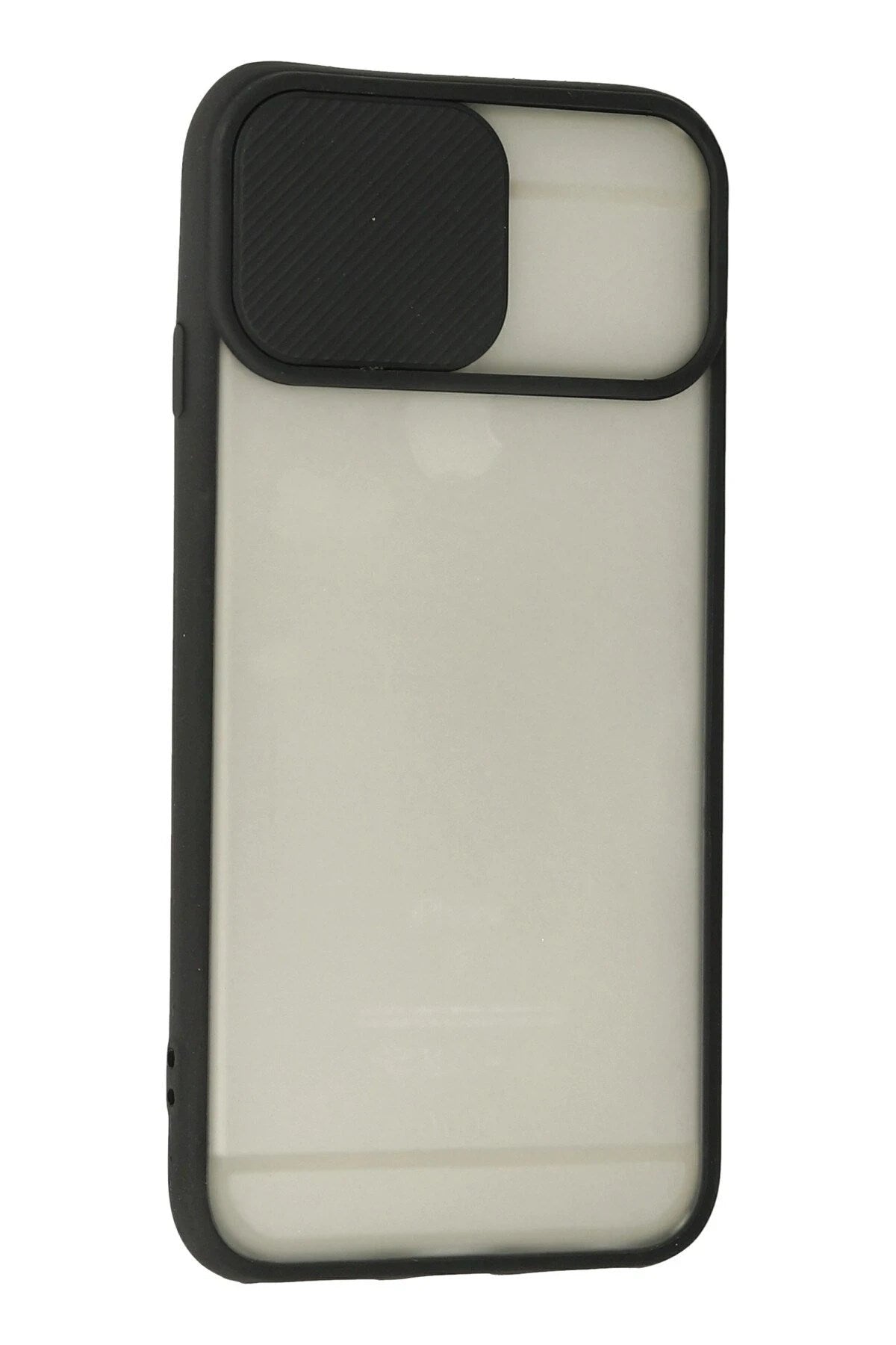 Mey İthalat® iPhone 6 Plus Kılıf Palm Buzlu Kamera Sürgülü Silikon - Siyah