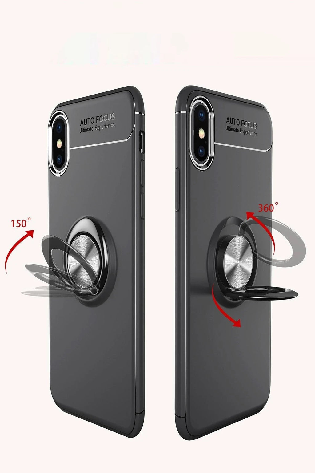 Mey İthalat® iPhone XS Max Kılıf Range Yüzüklü Silikon - Mavi