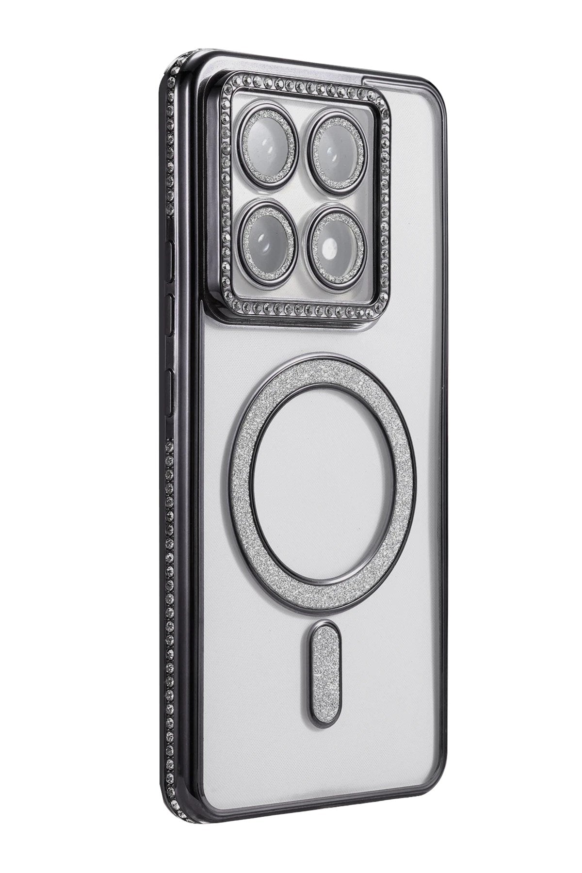 Mey İthalat® Mi 14T Pro Joke Simli Magneticsafe Kılıf - Siyah