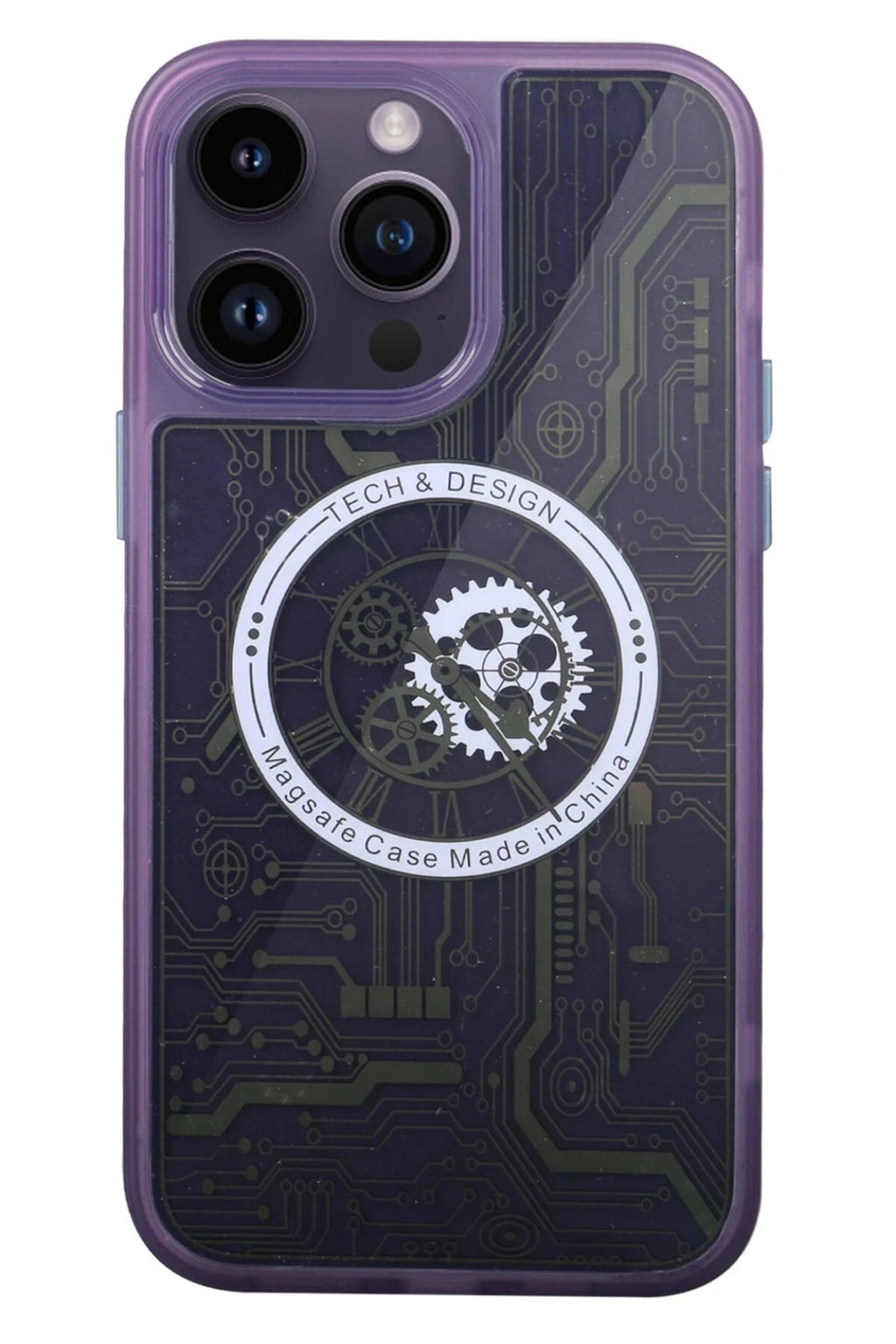 Mey İthalat® iPhone 14 Pro Kılıf Magic Magneticsafe Silikon - Derin Mor