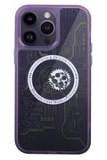 Mey İthalat® iPhone 14 Pro Kılıf Magic Magneticsafe Silikon - Derin Mor