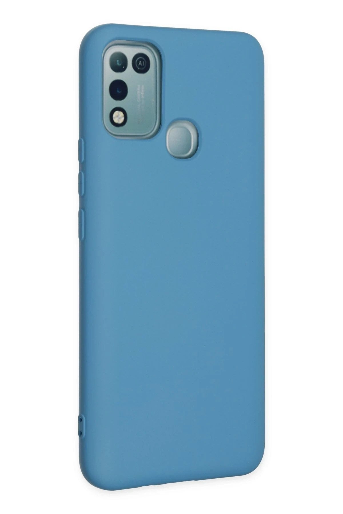 Mey İthalat® İnfinix Hot 10 Play Kılıf Nano içi Kadife Silikon - Mavi