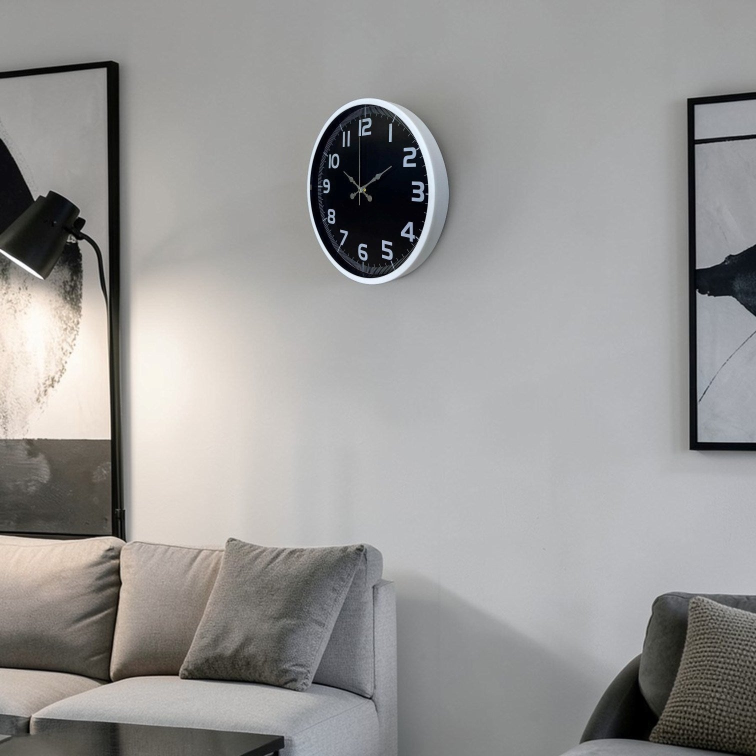 Beyaz Elegance 36 Cm Duvar Saati