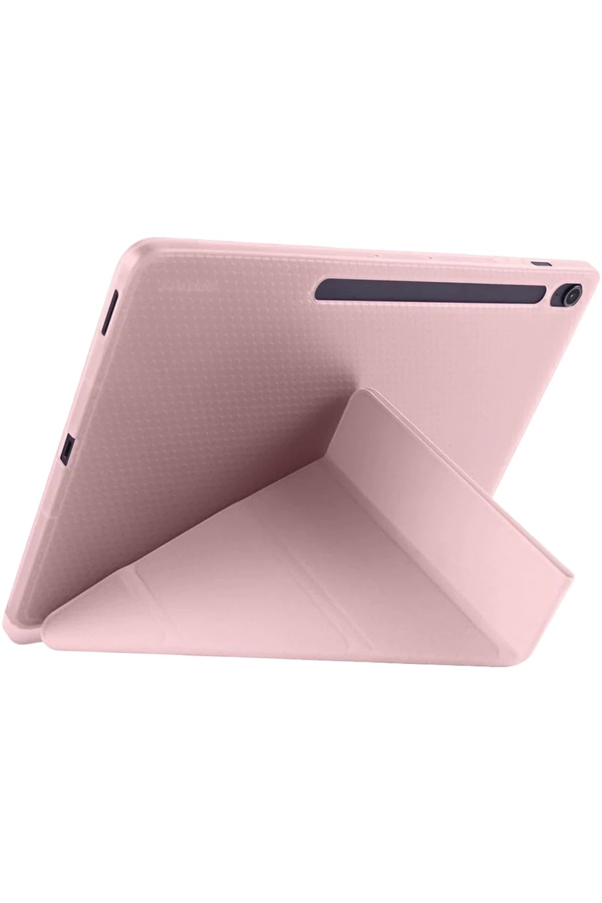 Mey İthalat® iPad Pro 11 (2024) Kılıf Kalemlikli Hugo Tablet Kılıfı - Rose Gold