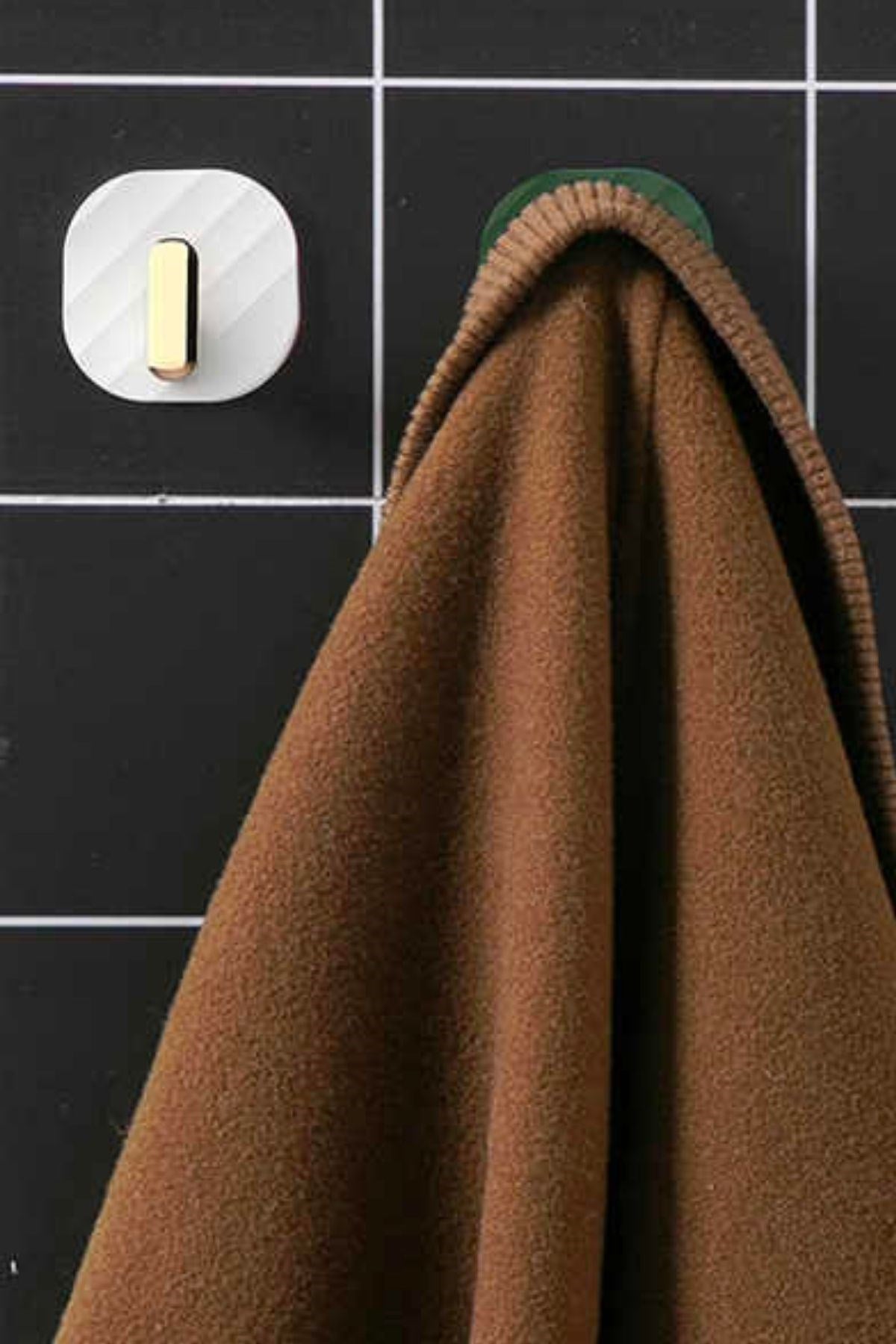 2li Yapışkanlı Retro Askılık Dolap Kapak Kulpu Beyaz