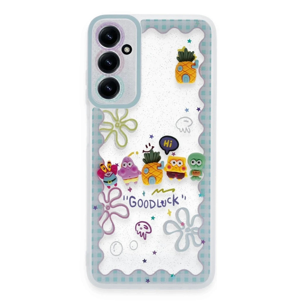 Mey İthalat® Samsung Galaxy A05S Kılıf Sweet Desenli Silikon Kapak - Açık Mavi