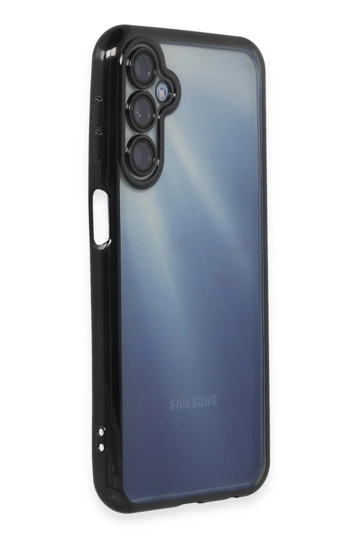 Mey İthalat® Samsung Galaxy A35 5G Kılıf Lensli Silikon - Siyah