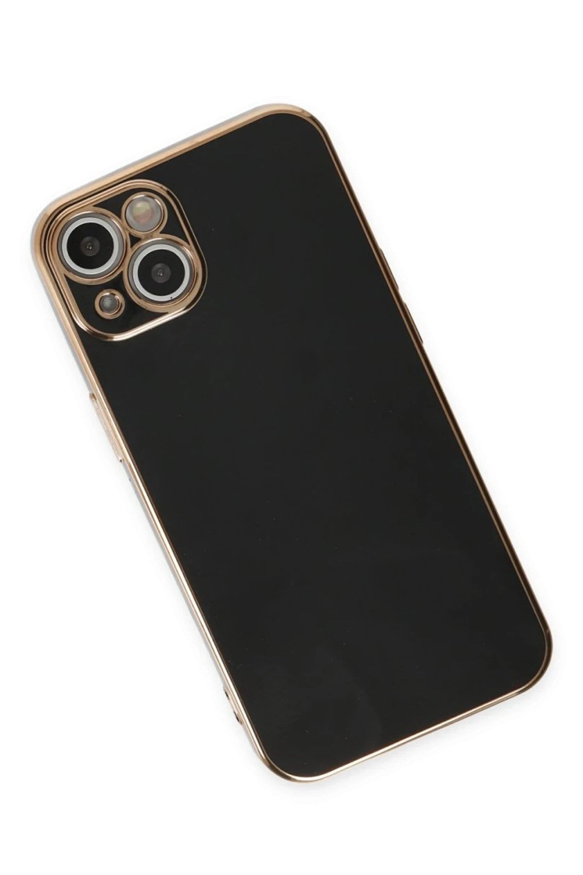 Mey İthalat® iPhone 15 Kılıf Volet Silikon - Siyah