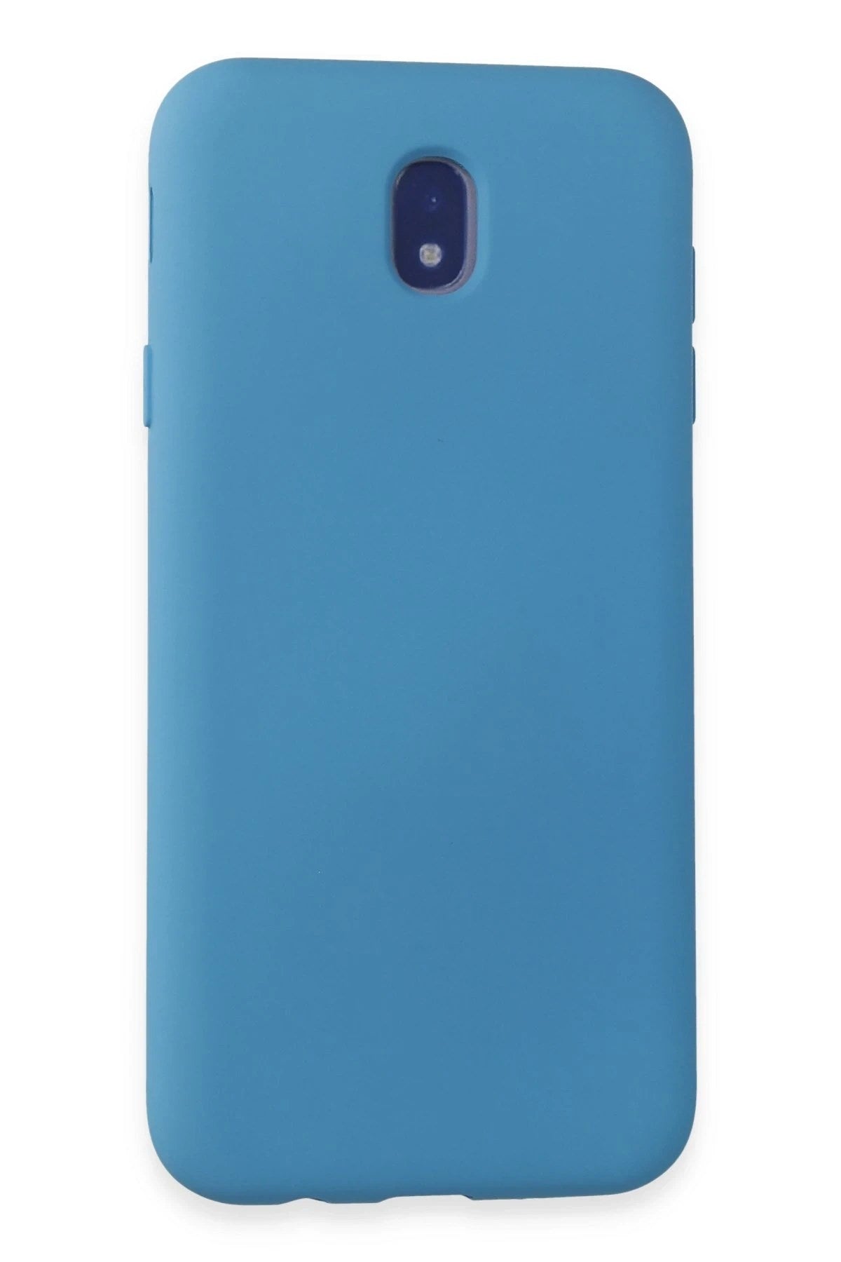 Mey İthalat® Samsung Galaxy J7 Pro / J730 Kılıf Nano içi Kadife Silikon - Mavi