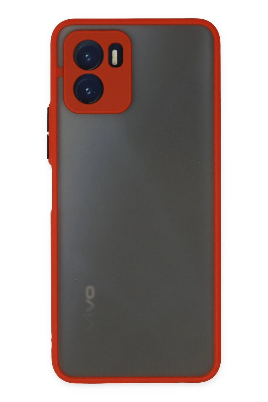 Mey İthalat® Vivo Y15S Kılıf Montreal Silikon Kapak - Kırmızı