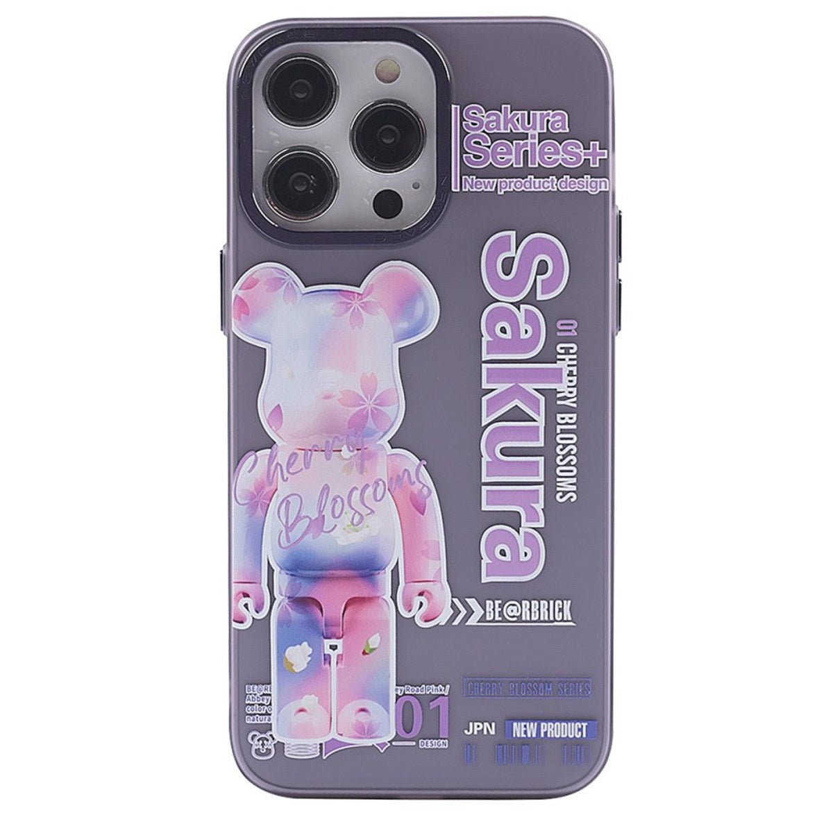 Mey İthalat® iPhone 14 Pro Max Kılıf Desenli Kapak - Mor - 1