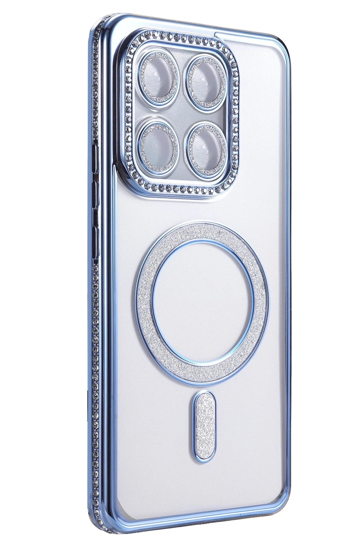 Mey İthalat® Mi 15T Pro Joke Simli Magneticsafe Kılıf - Mavi