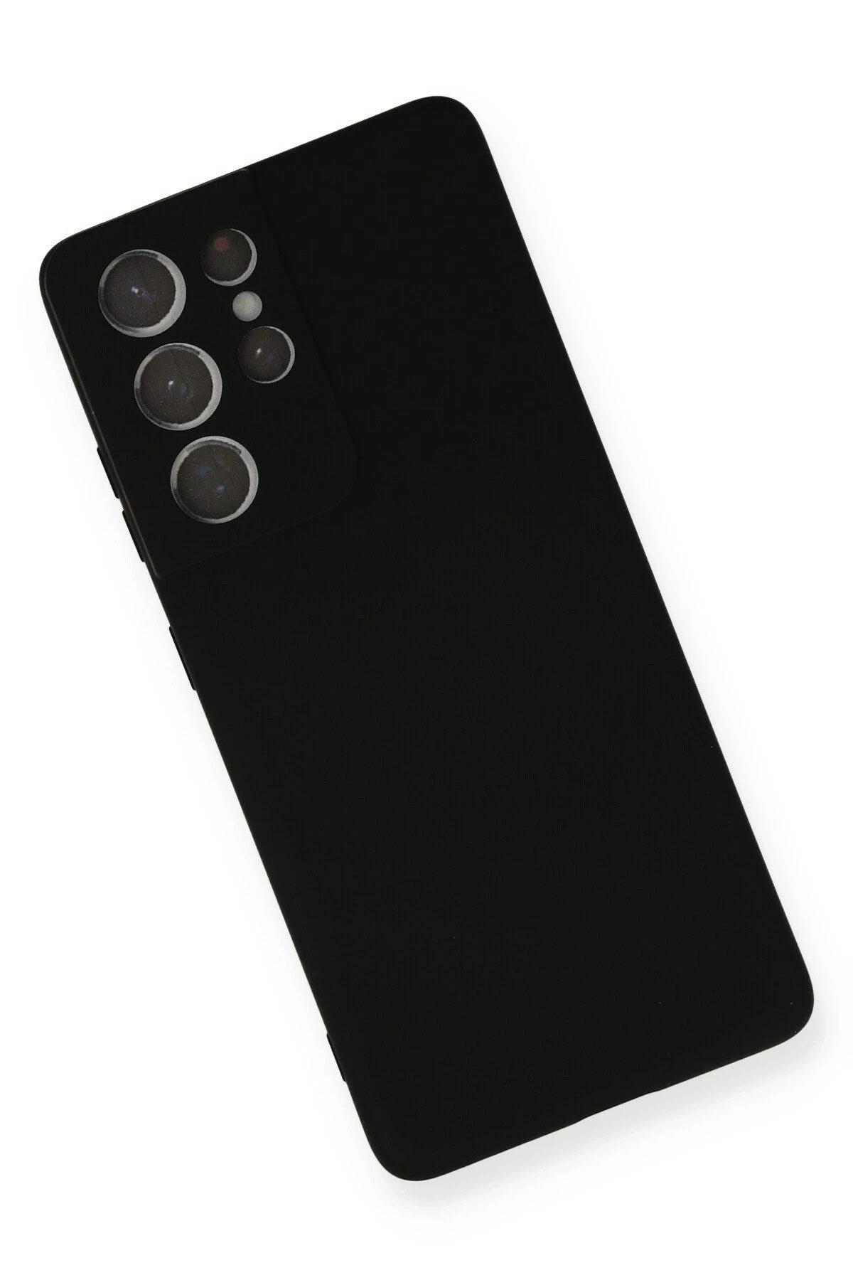 Mey İthalat® Samsung Galaxy S21 Ultra Kılıf Nano içi Kadife Silikon - Siyah
