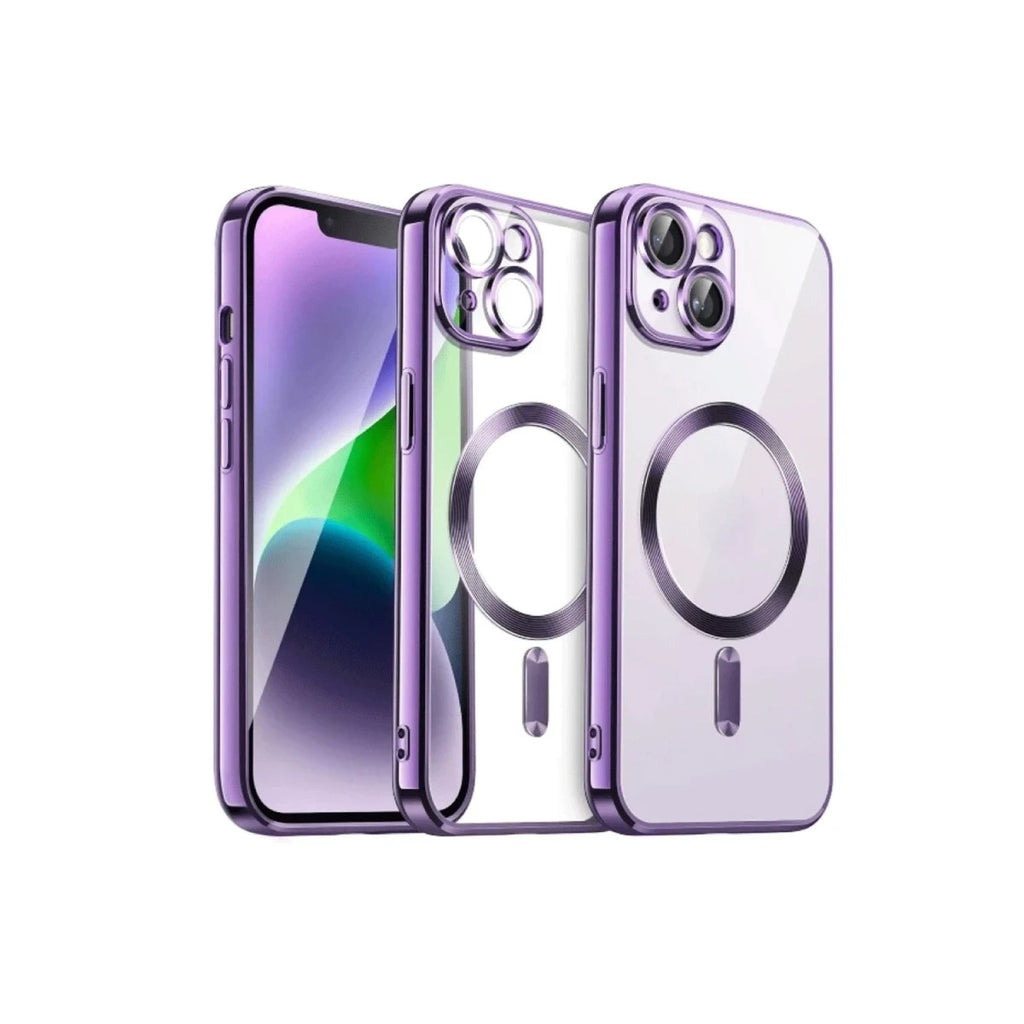 Mey İthalat® iPhone 15 Kılıf Kross Magneticsafe Kapak - Mor