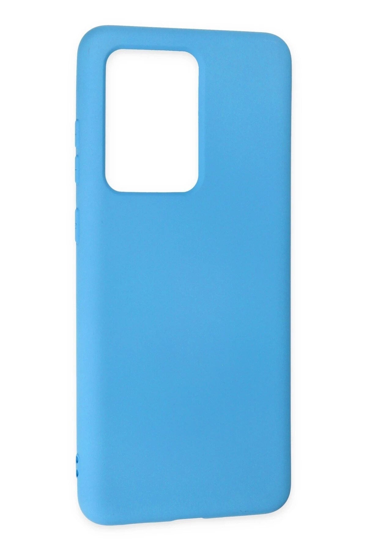 Mey İthalat® Samsung Galaxy S20 Ultra Kılıf Nano içi Kadife Silikon - Mavi