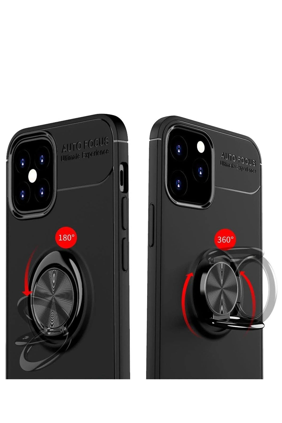 Mey İthalat® iPhone 12 Mini Kılıf Range Yüzüklü Silikon - Mavi