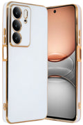 Mey İthalat® Realme C75 4G Kılıf Volet Silikon - Beyaz