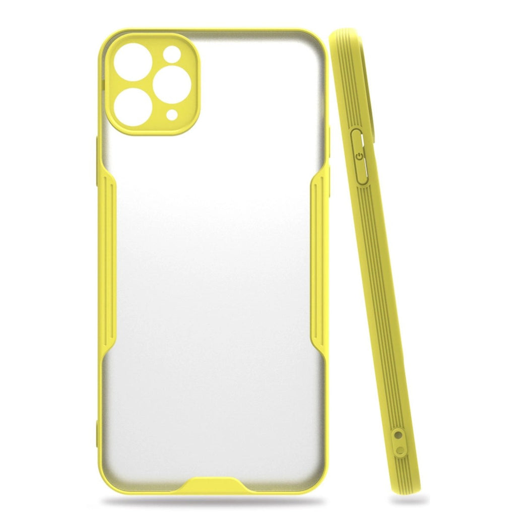 Mey İthalat® iPhone 11 Pro Kılıf Platin Silikon - Sarı