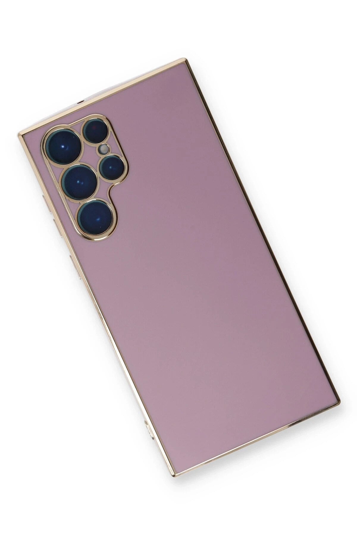 Mey İthalat® Samsung Galaxy S22 Ultra Kılıf Volet Silikon - Mor