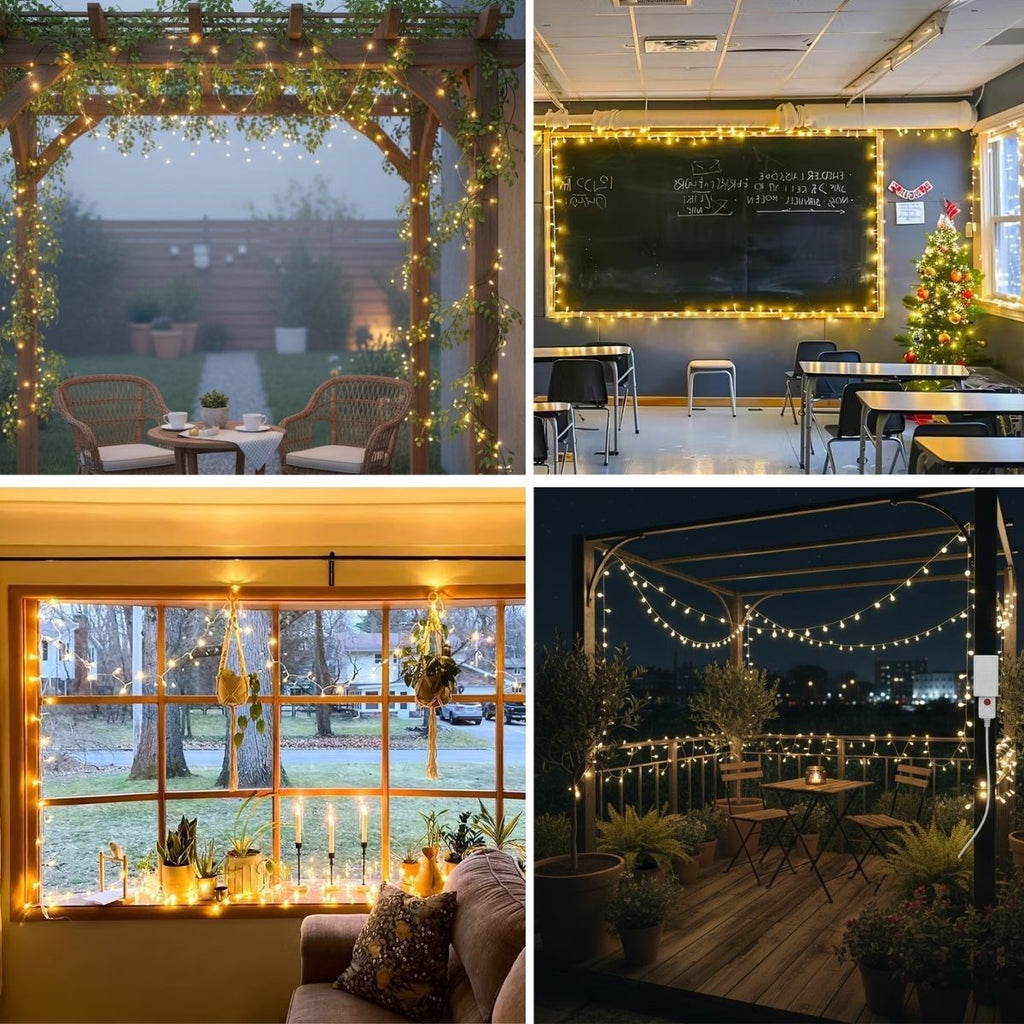 Günışığı Renk 5 Farklı Işık Modlu 10 Metre Eklemeli Dekor Boncuk Model Dekoratif Led