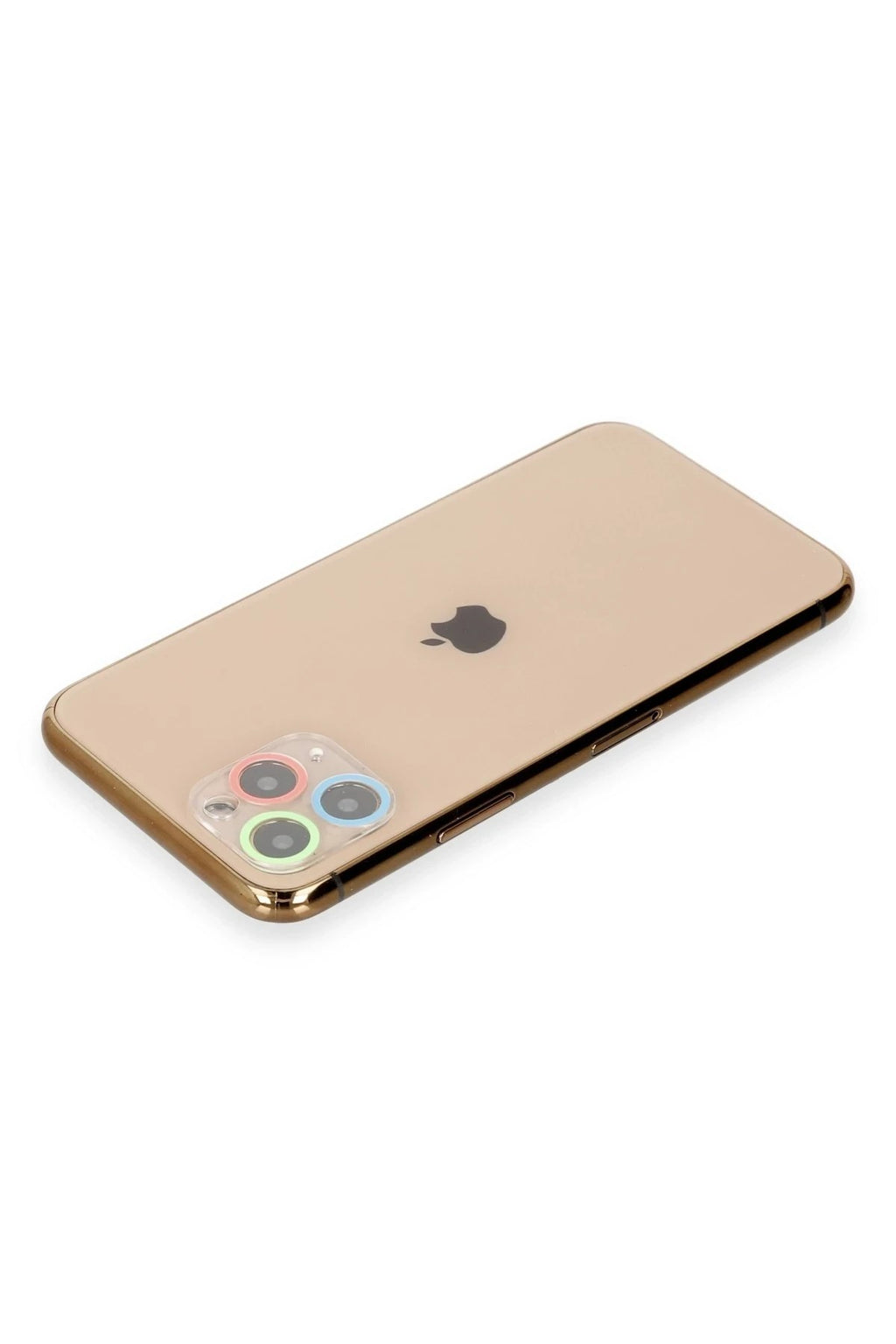 Mey İthalat® iPhone 11 Pro Renkli Kamera Lens Koruma Cam - Mavi-Yeşil
