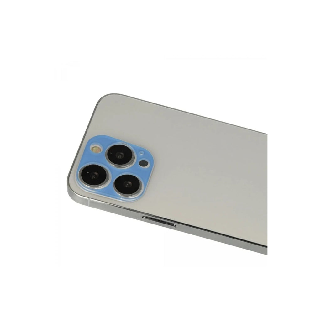 Mey İthalat® iPhone 13 Pro Max Rainbow Kamera Lens Koruma Cam - Mavi