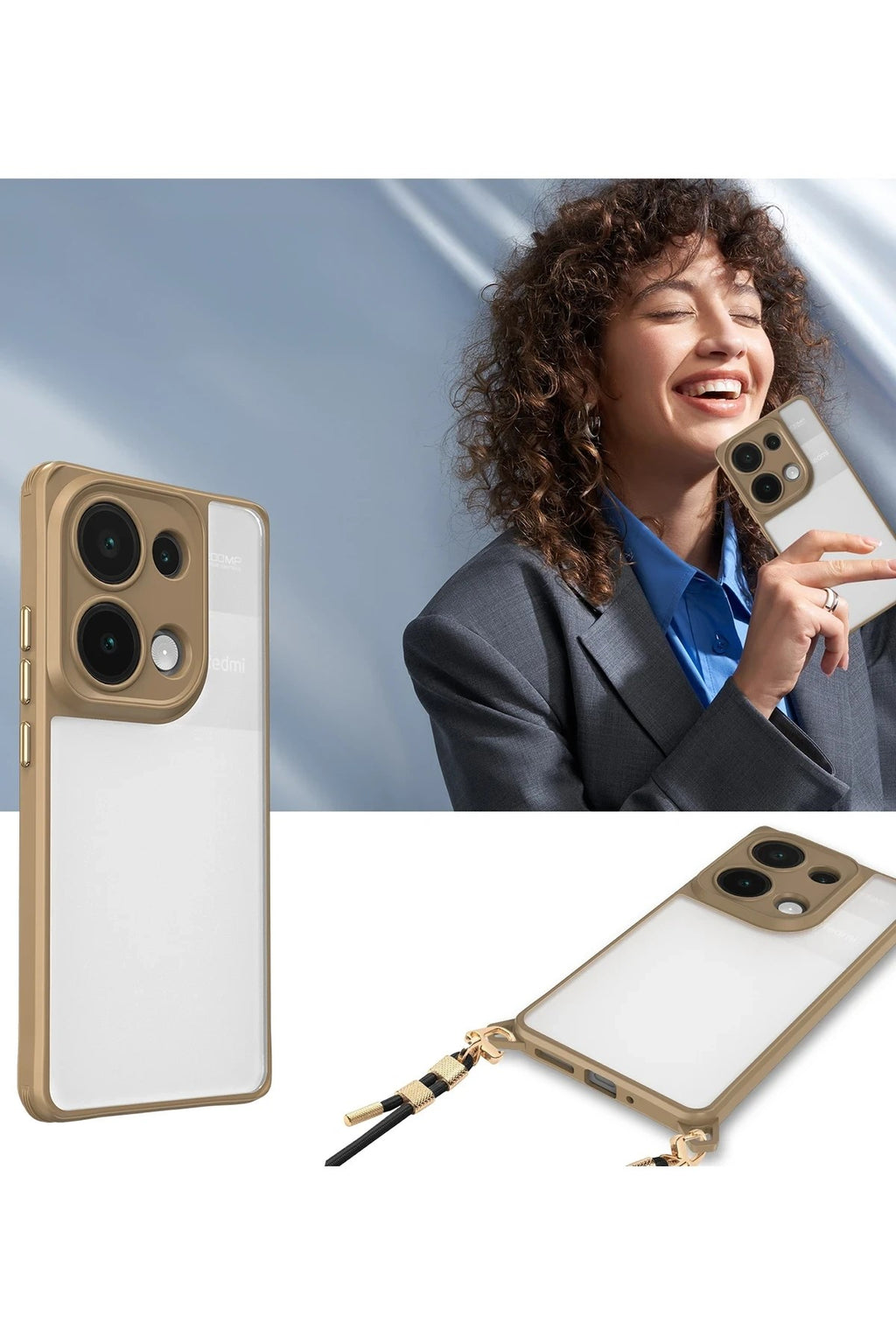 Mey İthalat® Redmi Note 13 Pro 4G Kılıf Penta Silikon Kılıf - Lacivert