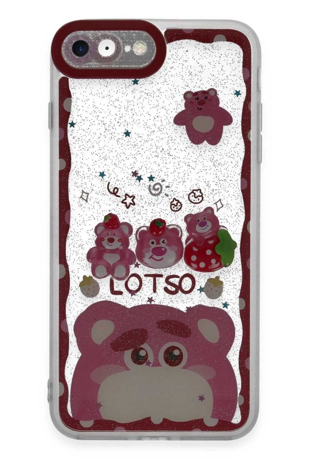Mey İthalat® iPhone 7 Kılıf Sweet Desenli Silikon Kapak - Pembe