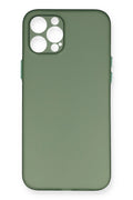 Mey İthalat® iPhone 12 Pro Max Kılıf PP Ultra İnce Kapak - Yeşil