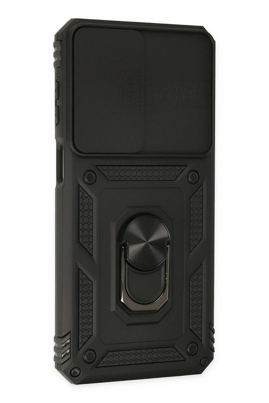 Mey İthalat® Samsung Galaxy M33 Kılıf Pars Lens Yüzüklü Silikon - Siyah