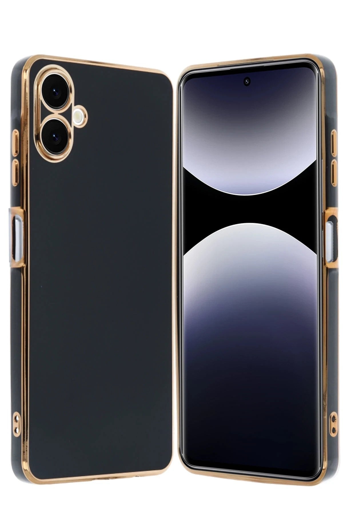 Mey İthalat® Samsung Galaxy A06 Kılıf Volet Silikon - Siyah