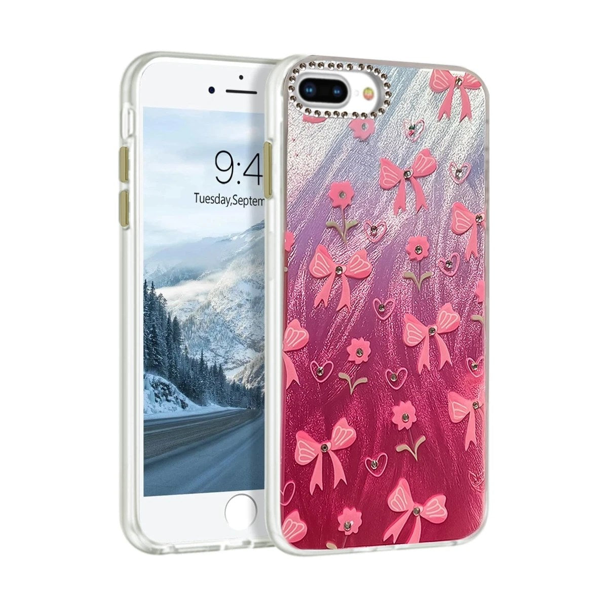 Mey İthalat® iPhone 7 Plus Kılıf Blade Aynalı Desenli Kapak - Desen 3