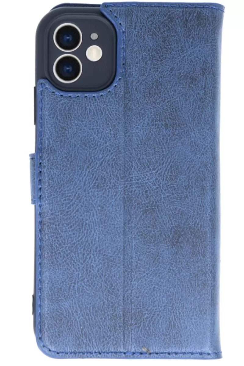 Mey İthalat® iPhone 11 Kılıf Trend S Plus Kapaklı Kılıf - Lacivert