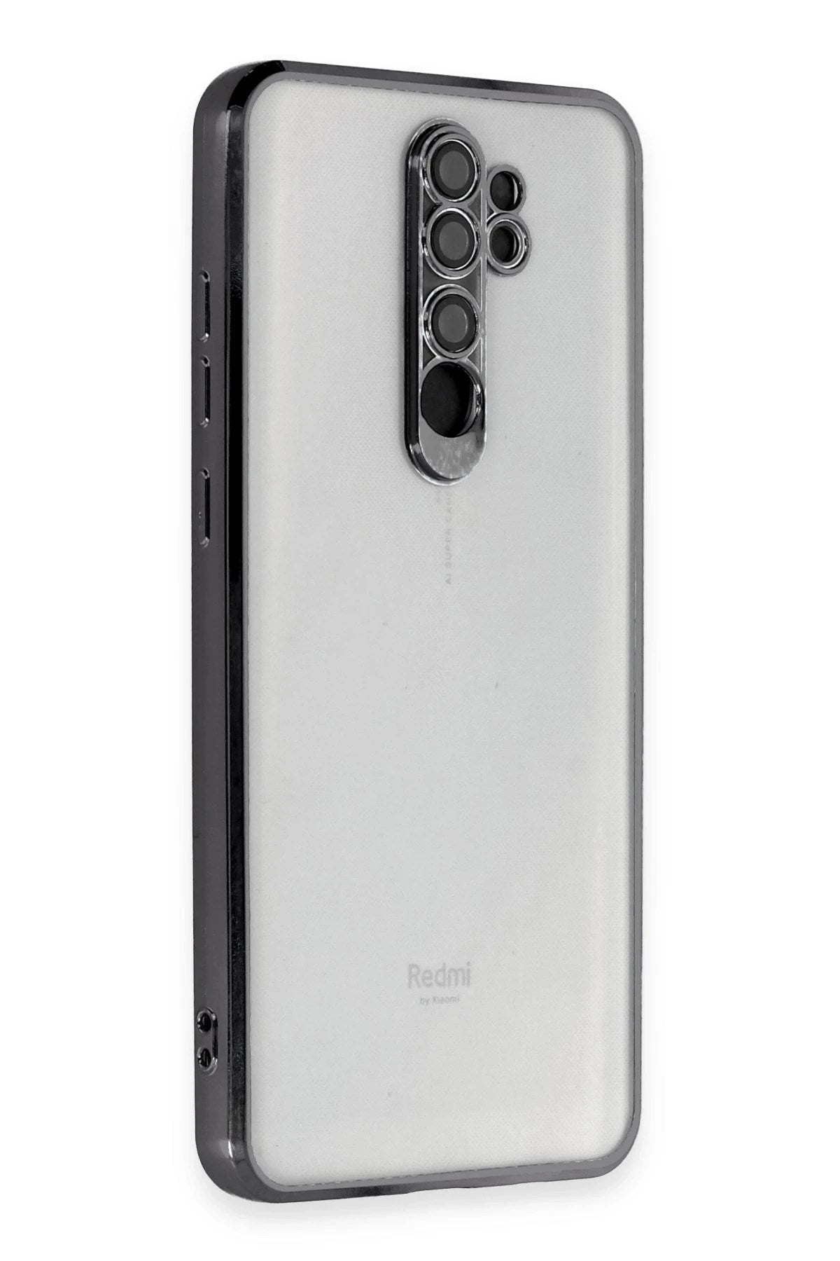 Mey İthalat® Redmi Note 8 Pro Kılıf Lensli Silikon - Siyah