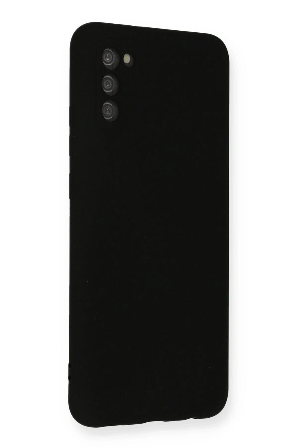 Mey İthalat® Samsung Galaxy A03S Kılıf Nano içi Kadife Silikon - Siyah