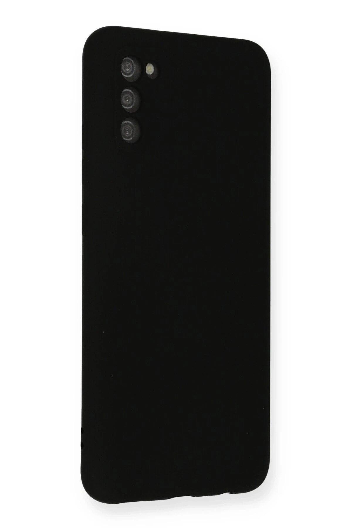 Mey İthalat® Samsung Galaxy A03S Kılıf Nano içi Kadife Silikon - Siyah