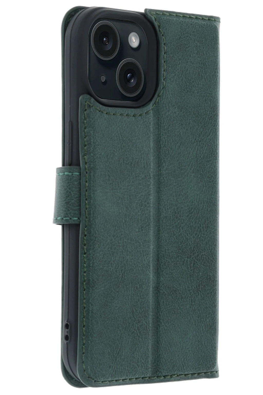 Mey İthalat® iPhone 15 Trend S Plus Kapaklı Kılıf - Yeşil