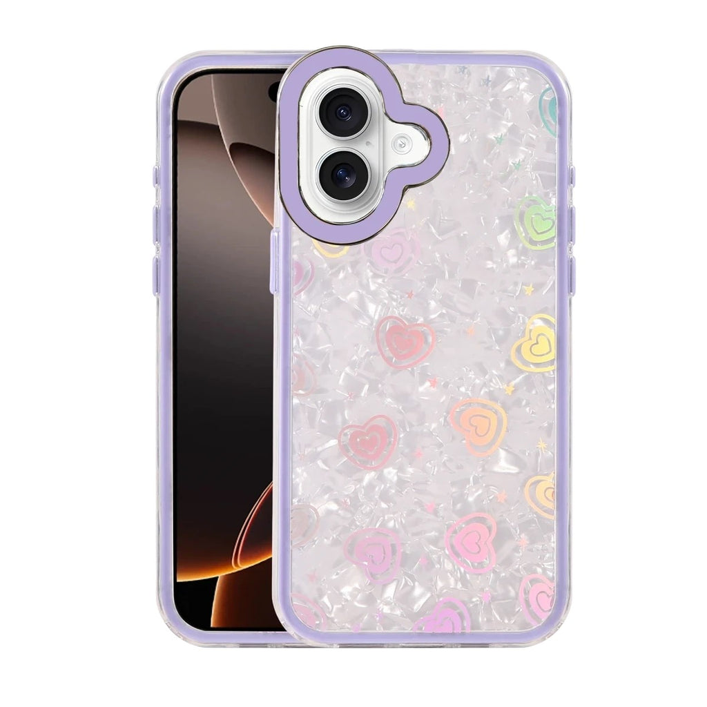 Mey İthalat® iPhone 16 Lumi Desenli Kapak - Mor